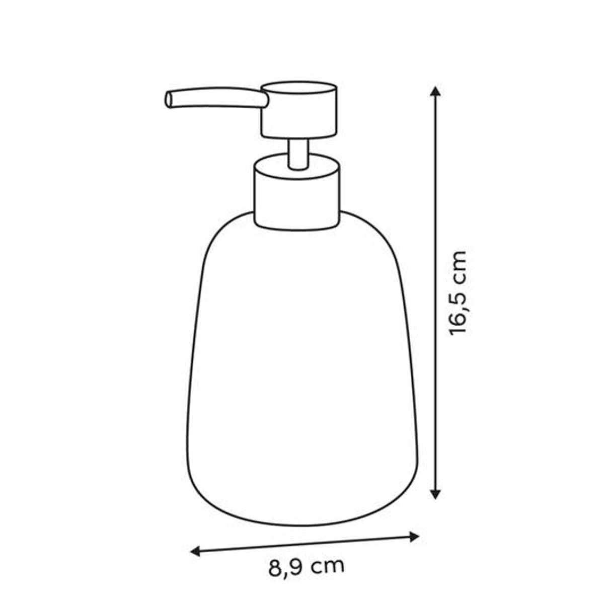 Distributeur de savon en verre 400ml flammes DOTTY marron, 5FIVE SIMPLY SMART