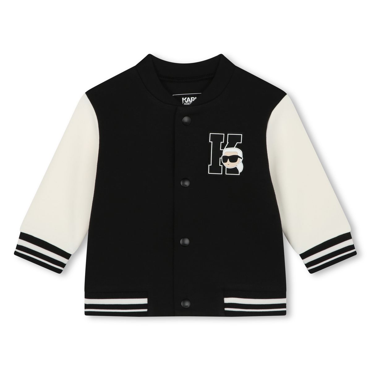 Ensemble 3 pièces jogging ecru noir, KARL LAGERFELD KIDS