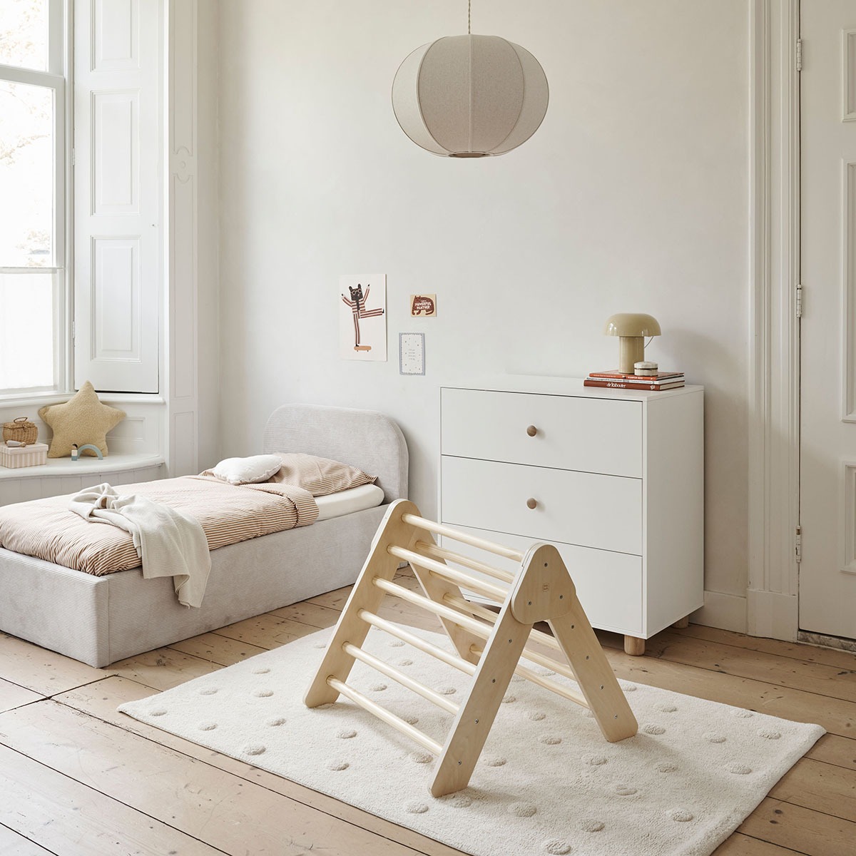 Triangle d’escalade Montessori beige, PETITE AMELIE