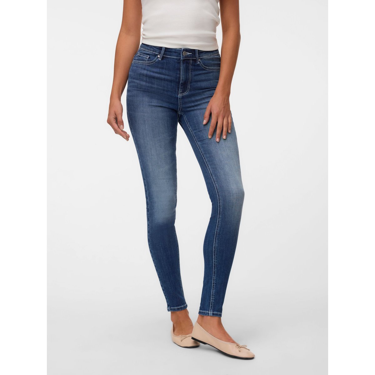 Jean Skinny dark blue denim, VERO MODA