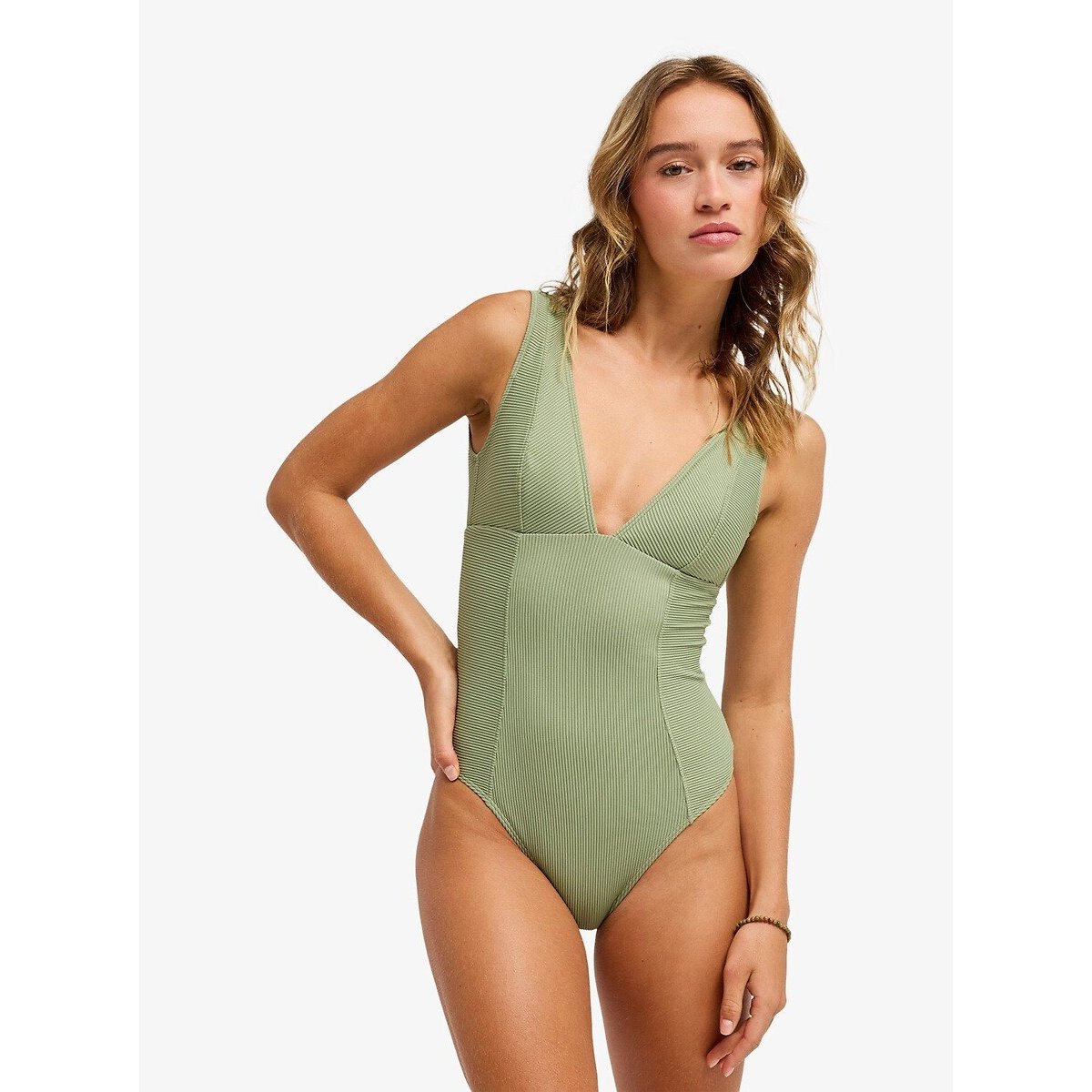 Costume da bagno intero ROXY LOVE kaki, ROXY