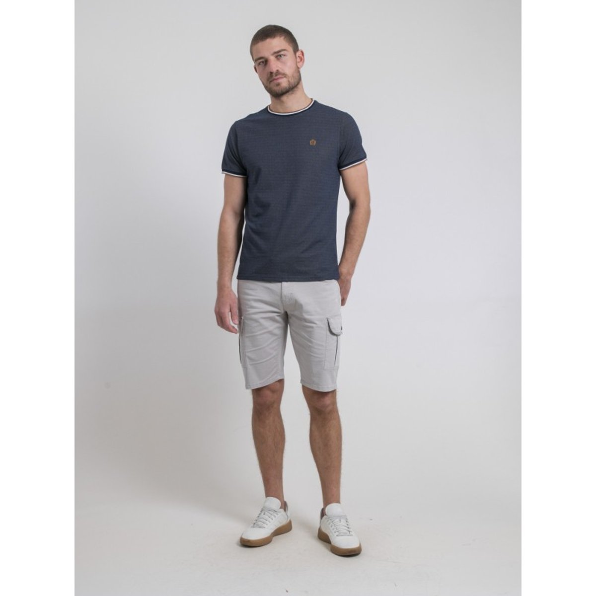 T-shirt Col Rond Nateodor bleu marine, RITCHIE