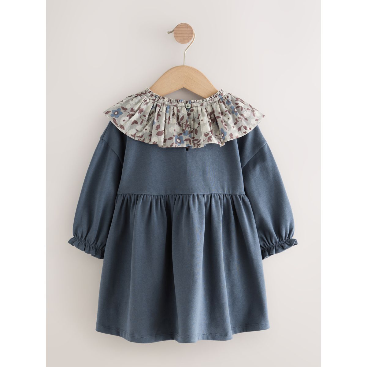 Robe à col et manches longues bleu, NEXT