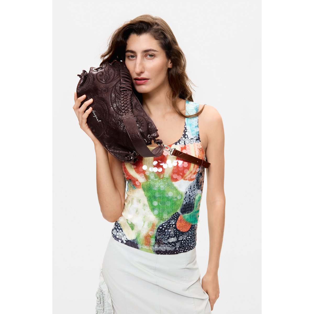 Sac moyen rouge, DESIGUAL