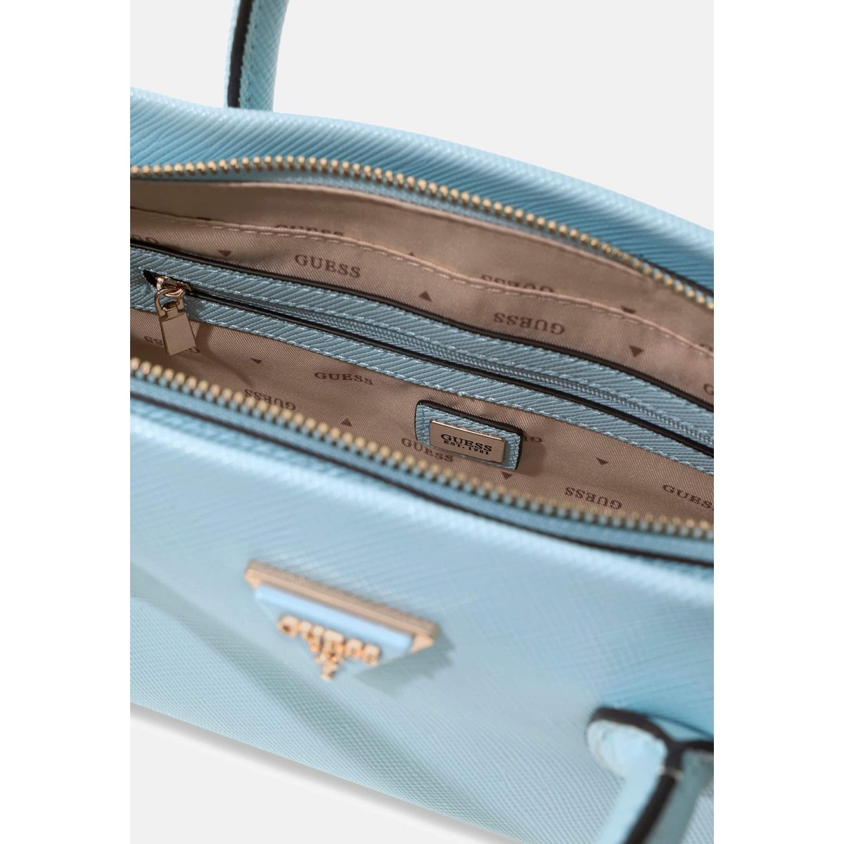 Sac À Main Logo Noelle bleu clair, GUESS