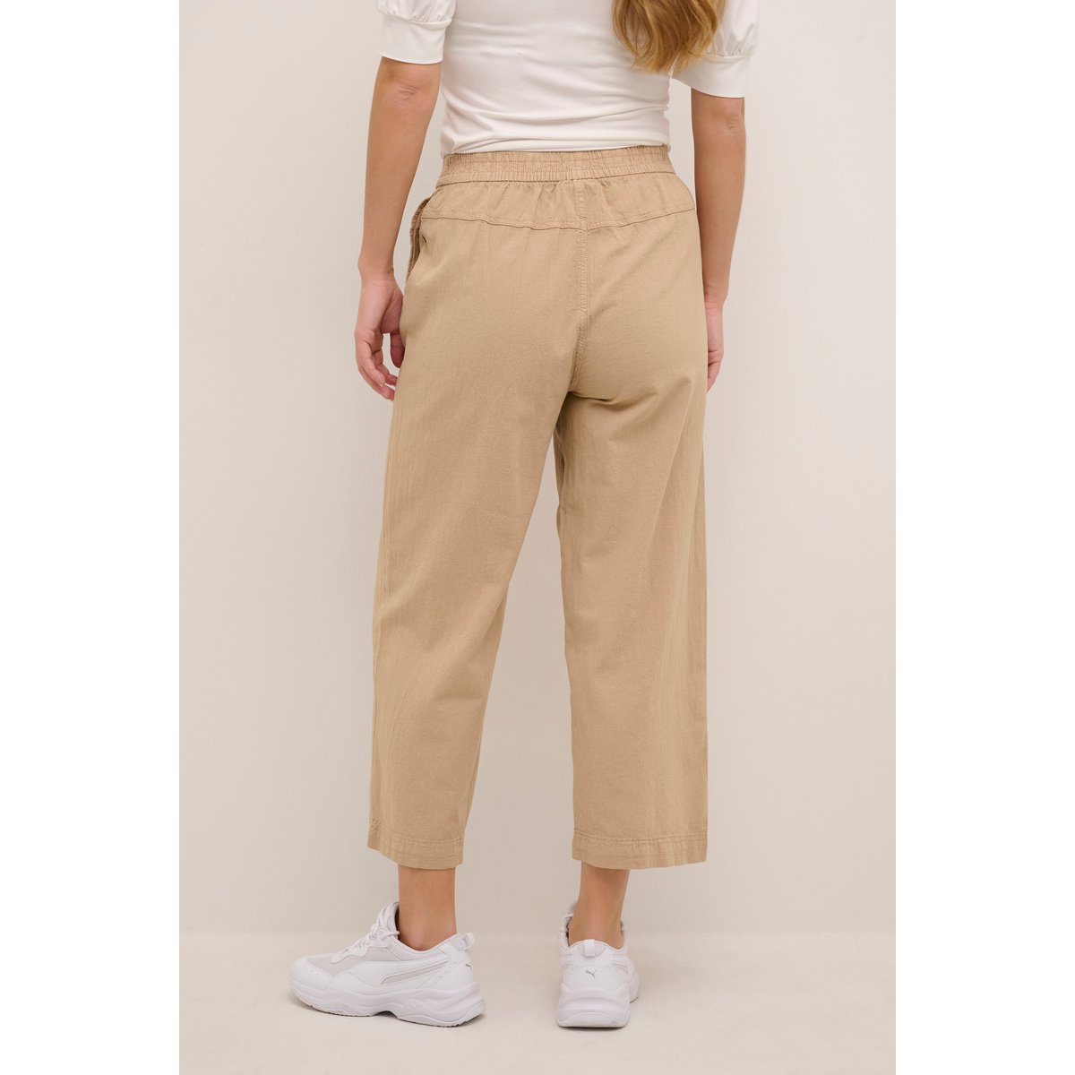 Pantalon casual beige classic sand, KAFFE