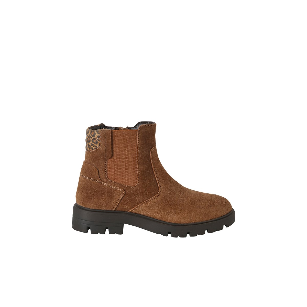 Boots cuir zippées marron, VERTBAUDET