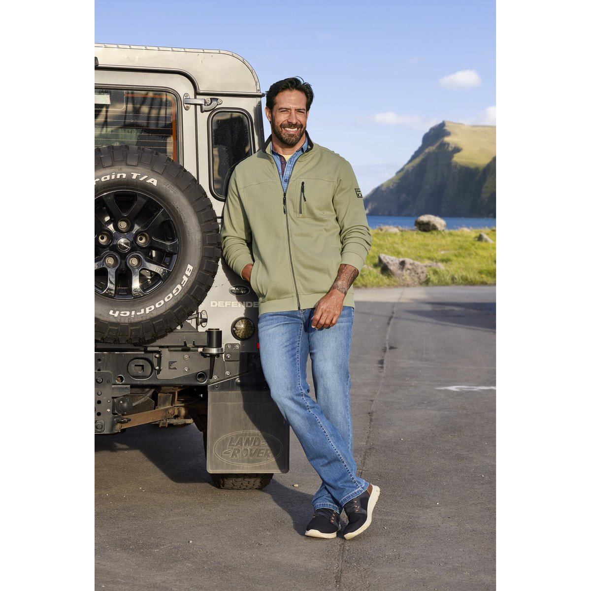 Veste en molleton AAGANG olive, JAN VANDERSTORM