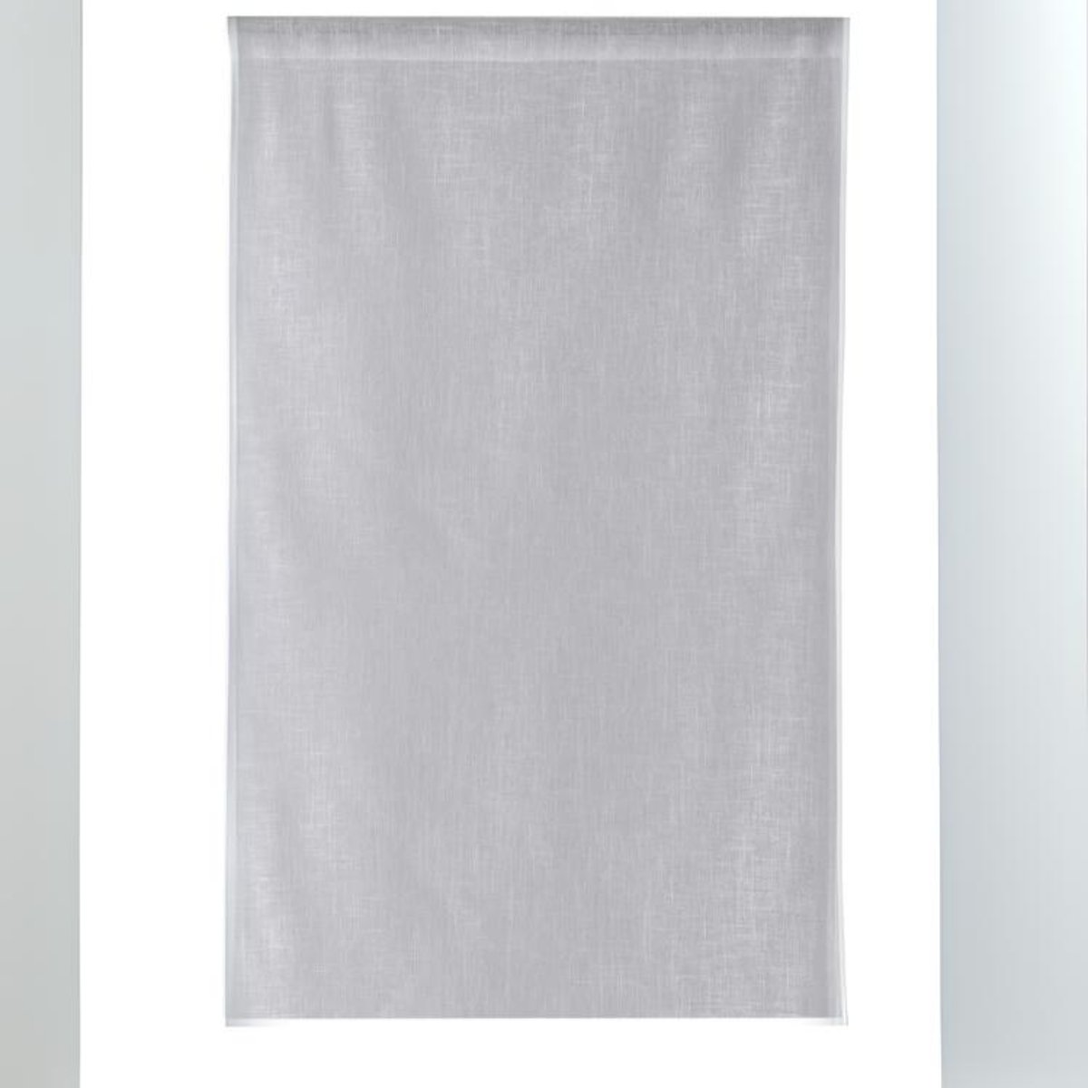 Paire de Voilages " - Effet Lin" blanc, LINDER