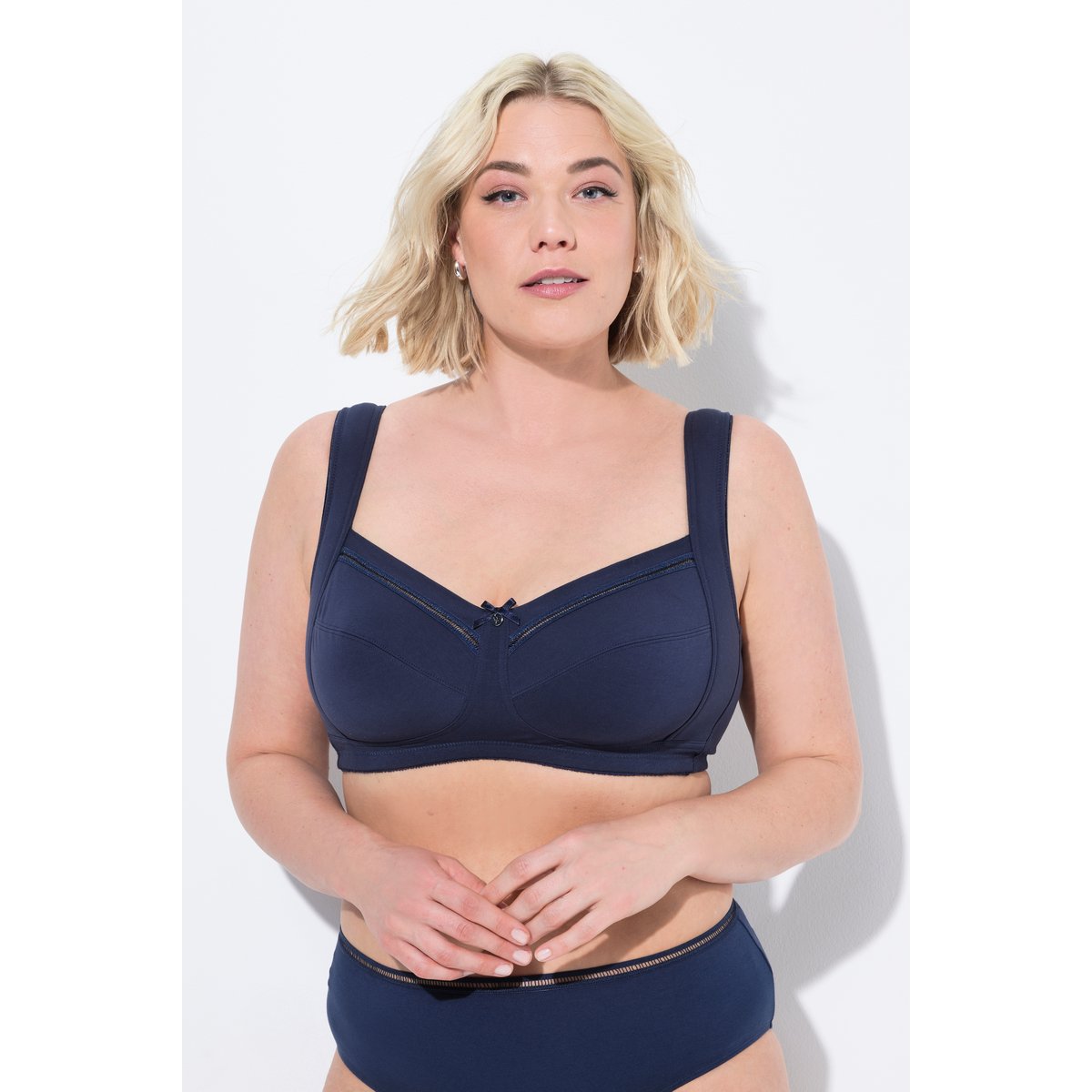 Soutien-gorge de maintien, sans armatures bleu nuit, ULLA POPKEN
