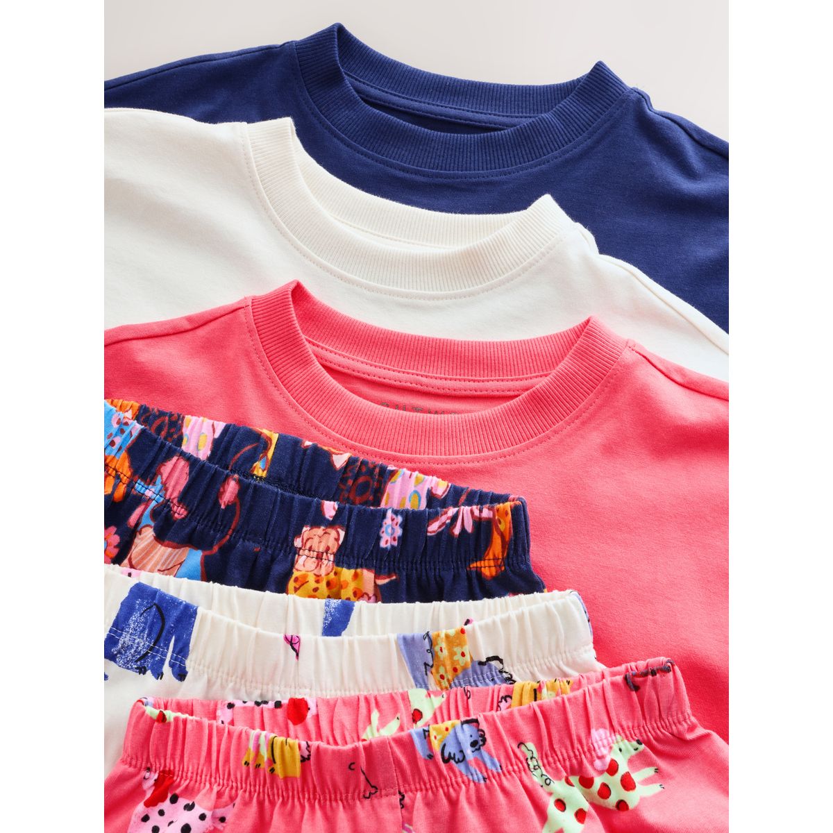 Pyjama style jogging, lot de 3 bleu marine/rouge, NEXT