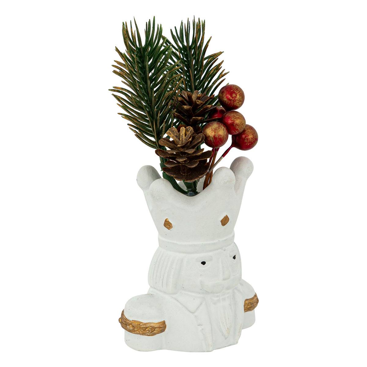 Plante en pot Noël H12cm multicolore, ATMOSPHERA