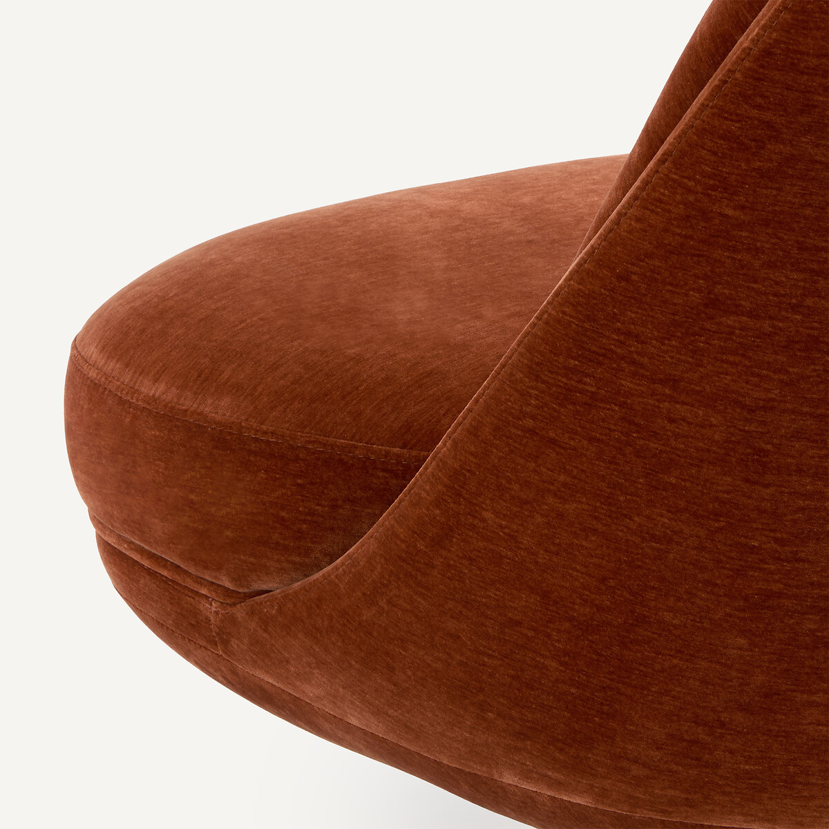 Sillón giratorio de terciopelo, SETTANTO arcilla, AM.PM