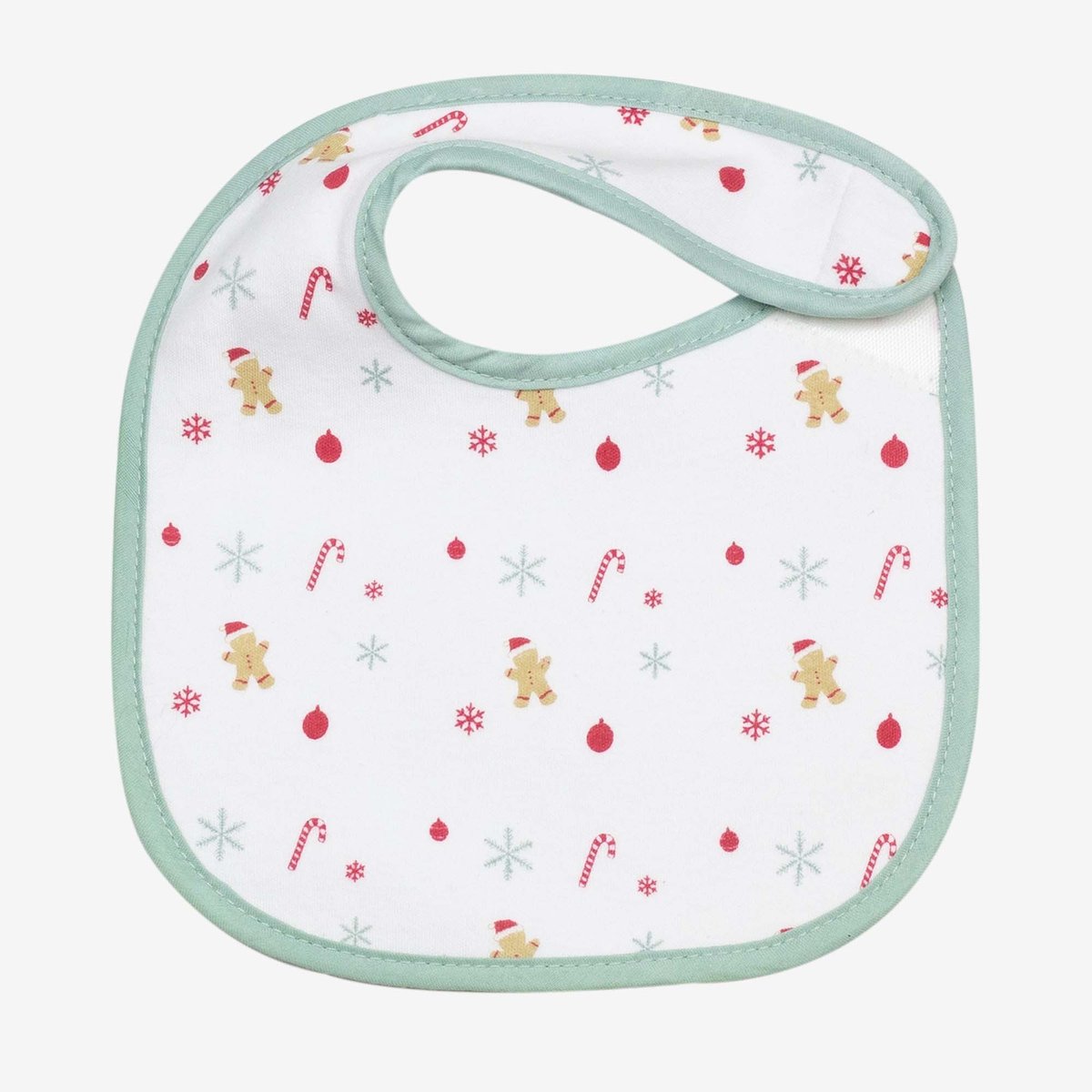 Lot de 2 bavoirs naissance de Noël blanco, TROIS KILOS SEPT