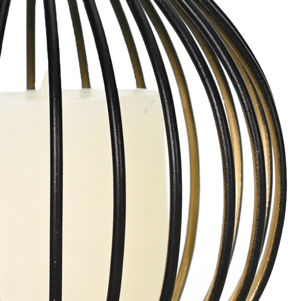 Photophore métal rond 13x11 cm KEMI GOLD or, SENSEI MAISON