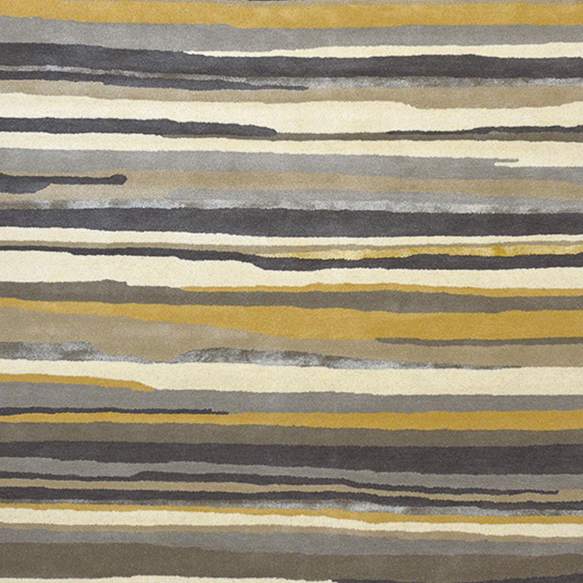 Tapis salon et chambre ELSDON, fait à la main motif géométrique gris, taupe, UN AMOUR DE TAPIS