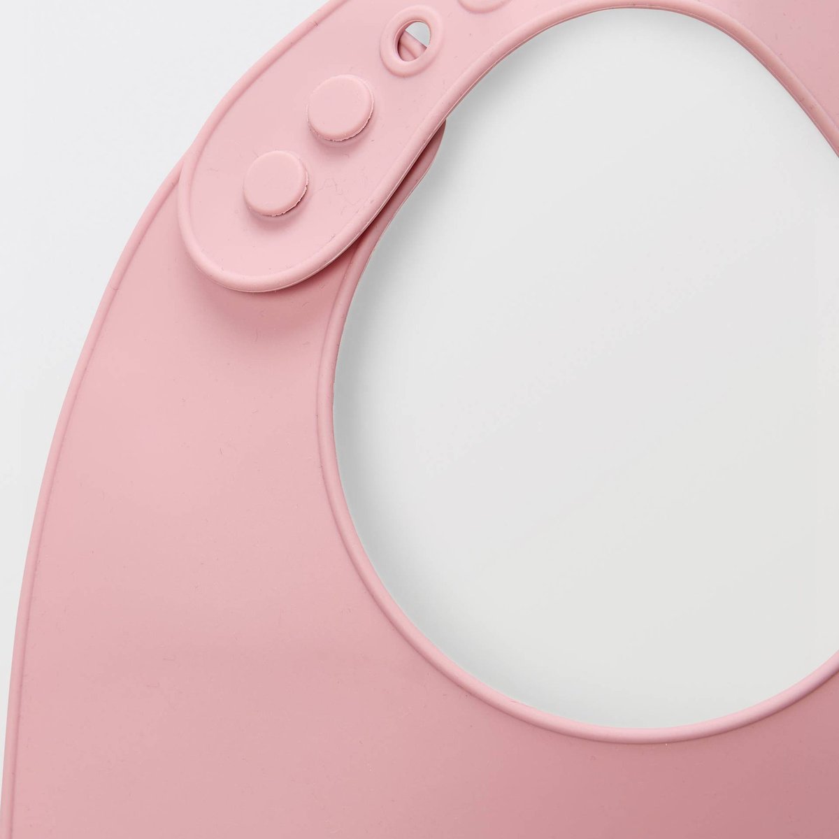 Bavoir en silicone à poche récupératrice blush, BOUT'CHOU