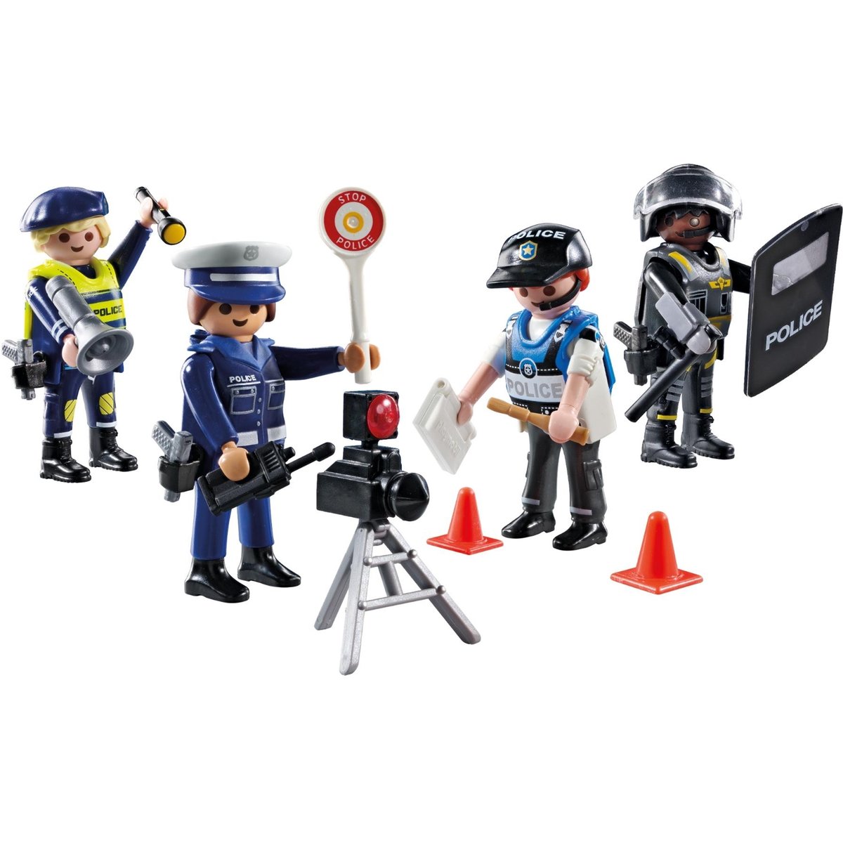 Heroes Set métiers de la police : 4 policiers différents set métiers de la police : 4 policiers différents, PLAYMOBIL