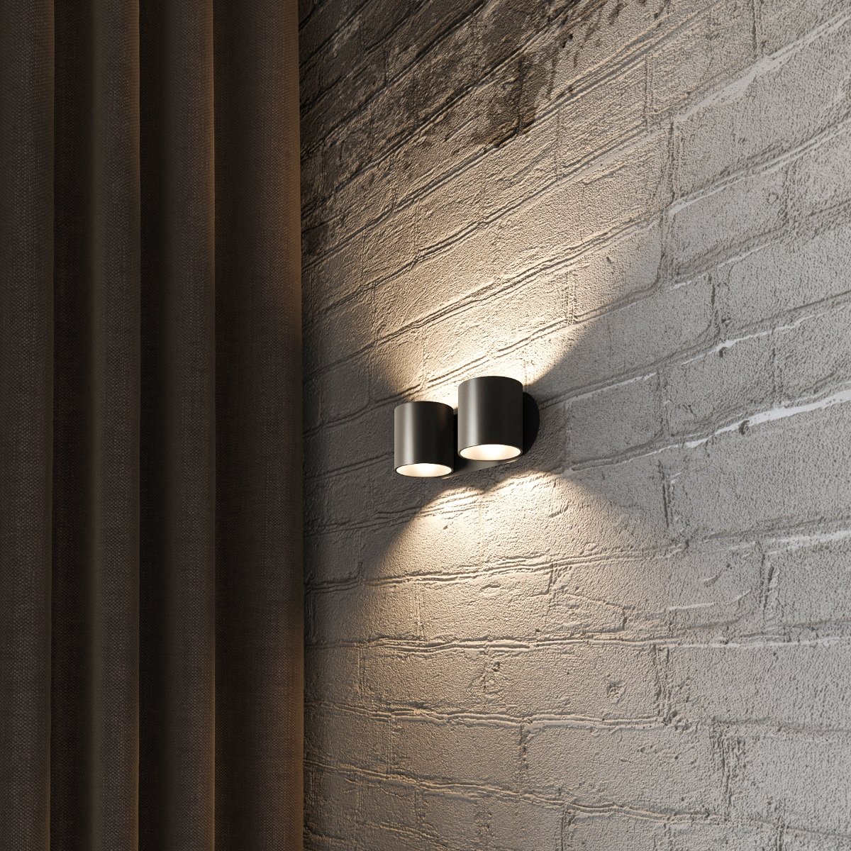 Applique Aluminium Noir G9 2 Orbis noir, EDEN