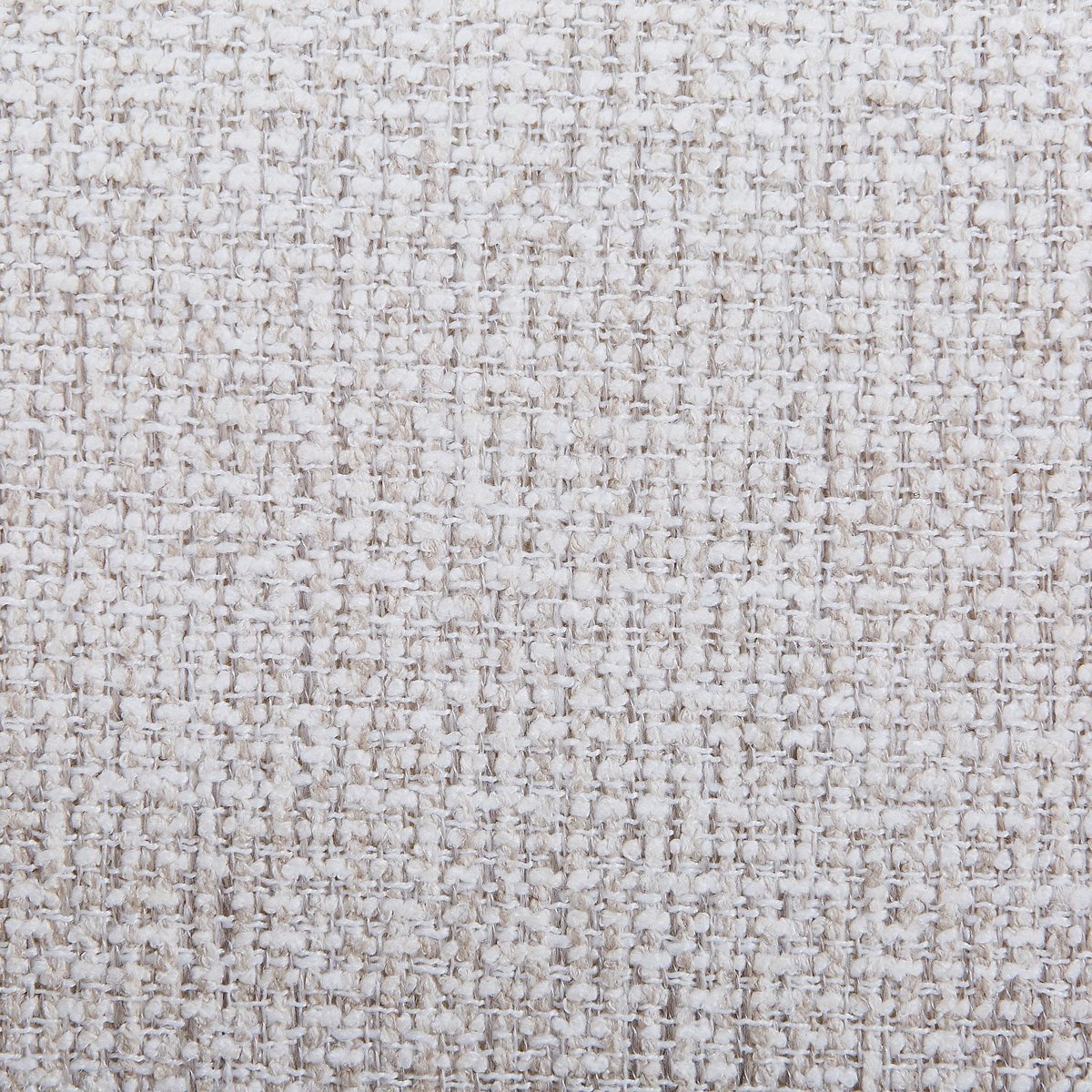 Lot de 2 chaises en tissu texturé et chêne massif avec accoudoirs crème, HABITAT