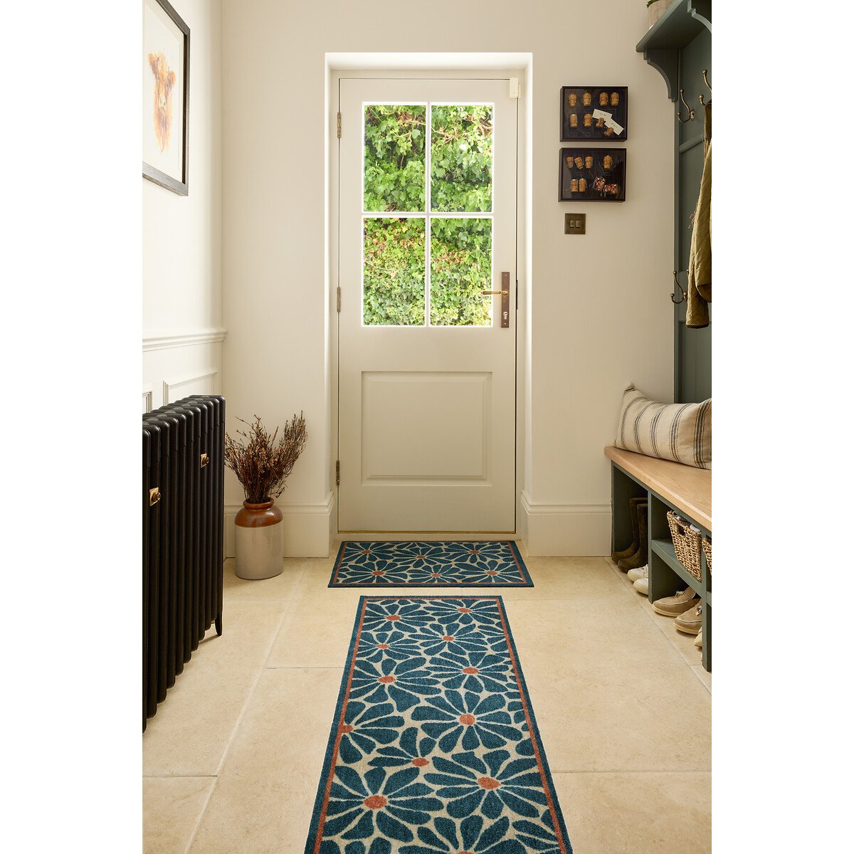 Boho Floral Indoor Mat pink, MY MAT
