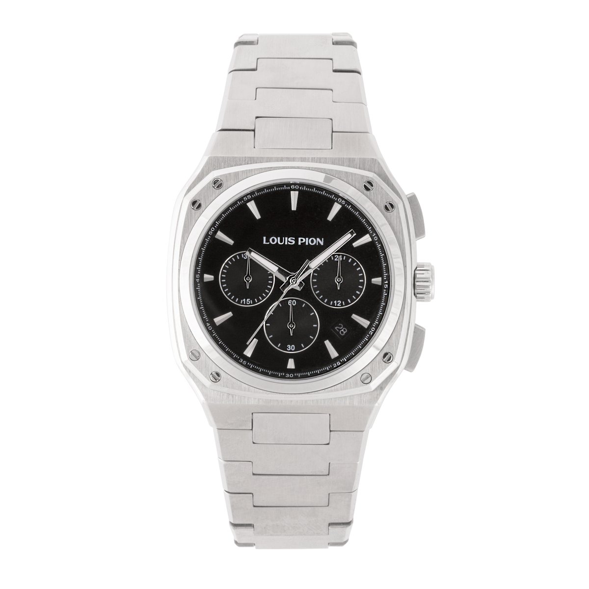 Montre Analogique  ETHAN argenté noir argenté, LOUIS PION