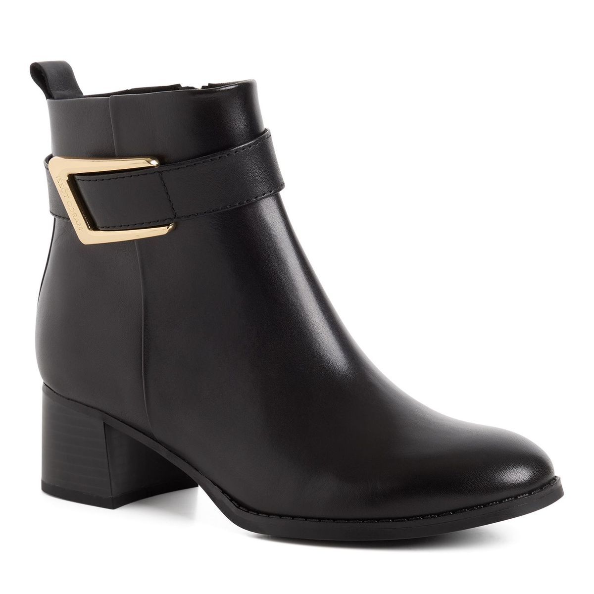 Bottine en cuir noir, MARCO TOZZI