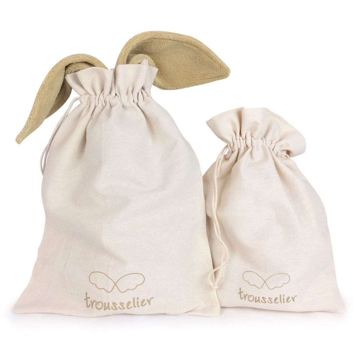Peluche lapin céladon, TROUSSELIER