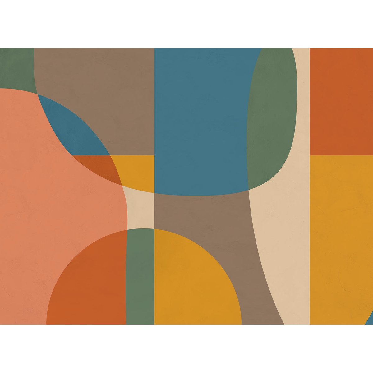 Papier peint circulos colores intissé, HEXOA
