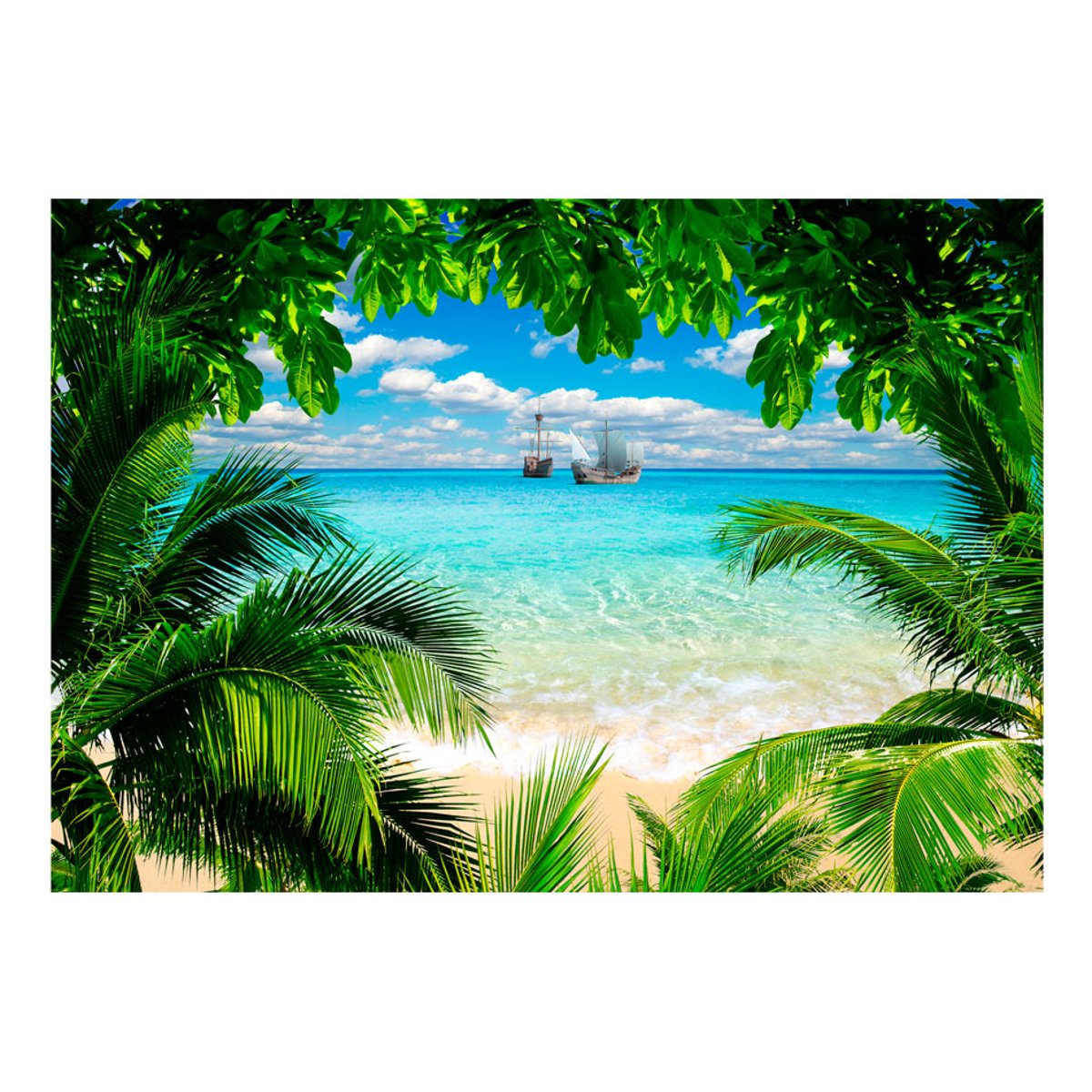 Papier peint intissé panoramique Paysage Phuket Province beige, EDEN