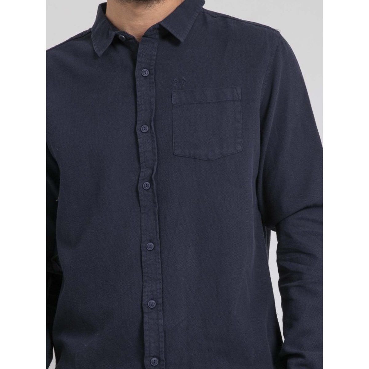 Chemise Manches Longues Pur Coton Tamoris bleu marine, RITCHIE