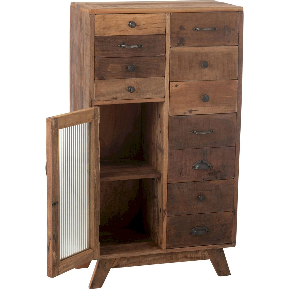 Étagère en bois et verre naturel, RECOLLECTION