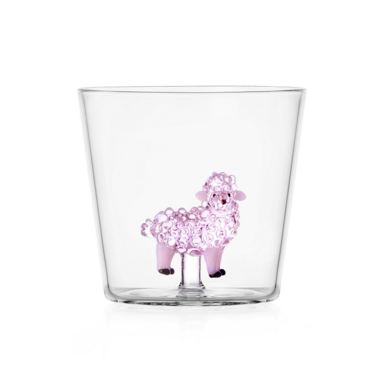 Verre à eau mouton  ANIMAL FARM Pink Sheep rose, ICHENDORF