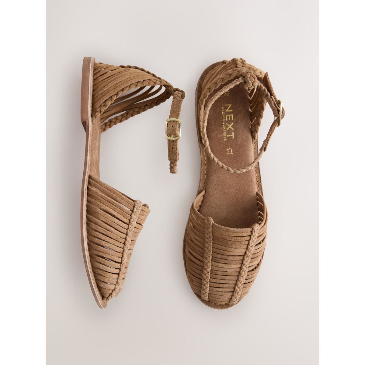 Huaraches plates forever comfort® camel, NEXT
