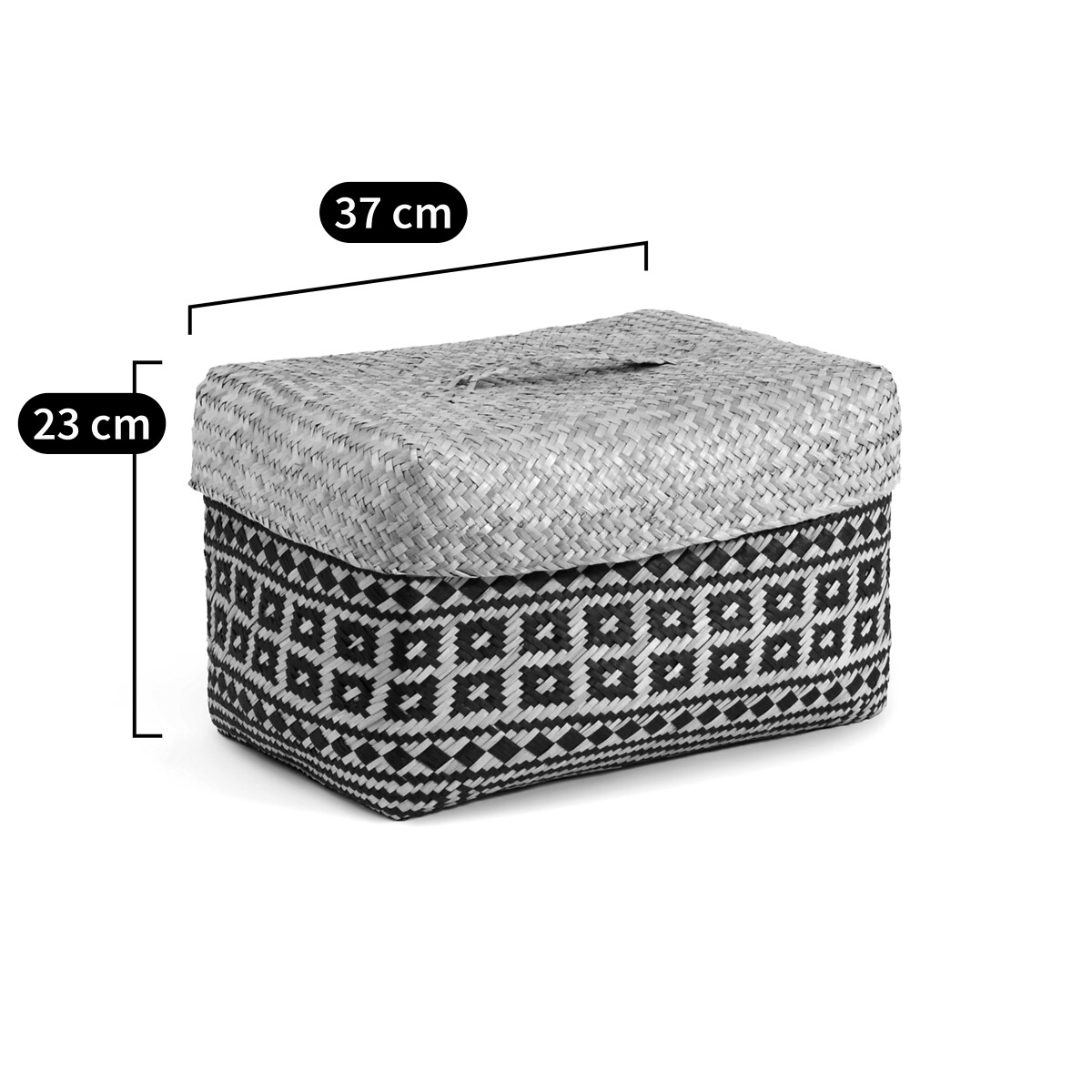Panier, Kotak naturel/noir, LA REDOUTE INTERIEURS