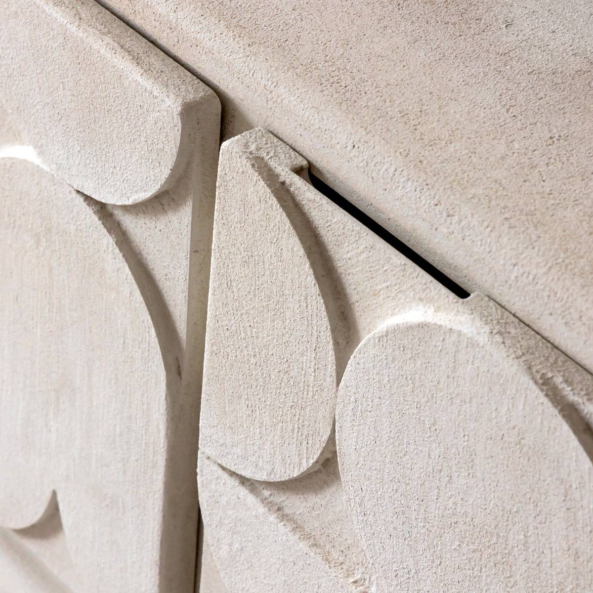 Buffet en bois effet béton DANAÉ blanc, MADE IN MEUBLES