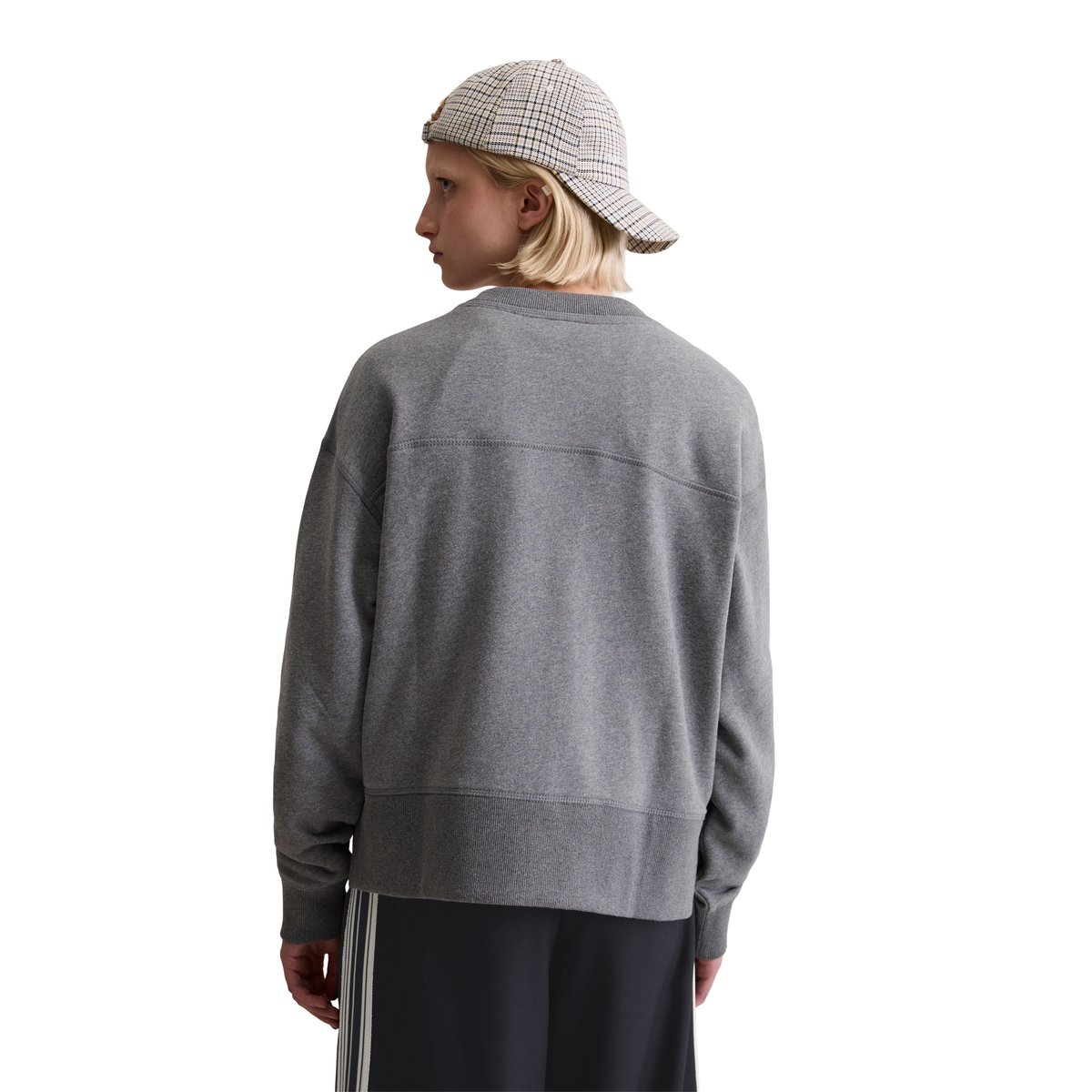 Sweat-shirt relaxed en mélange de coton organique gris, MARC O’POLO DENIM