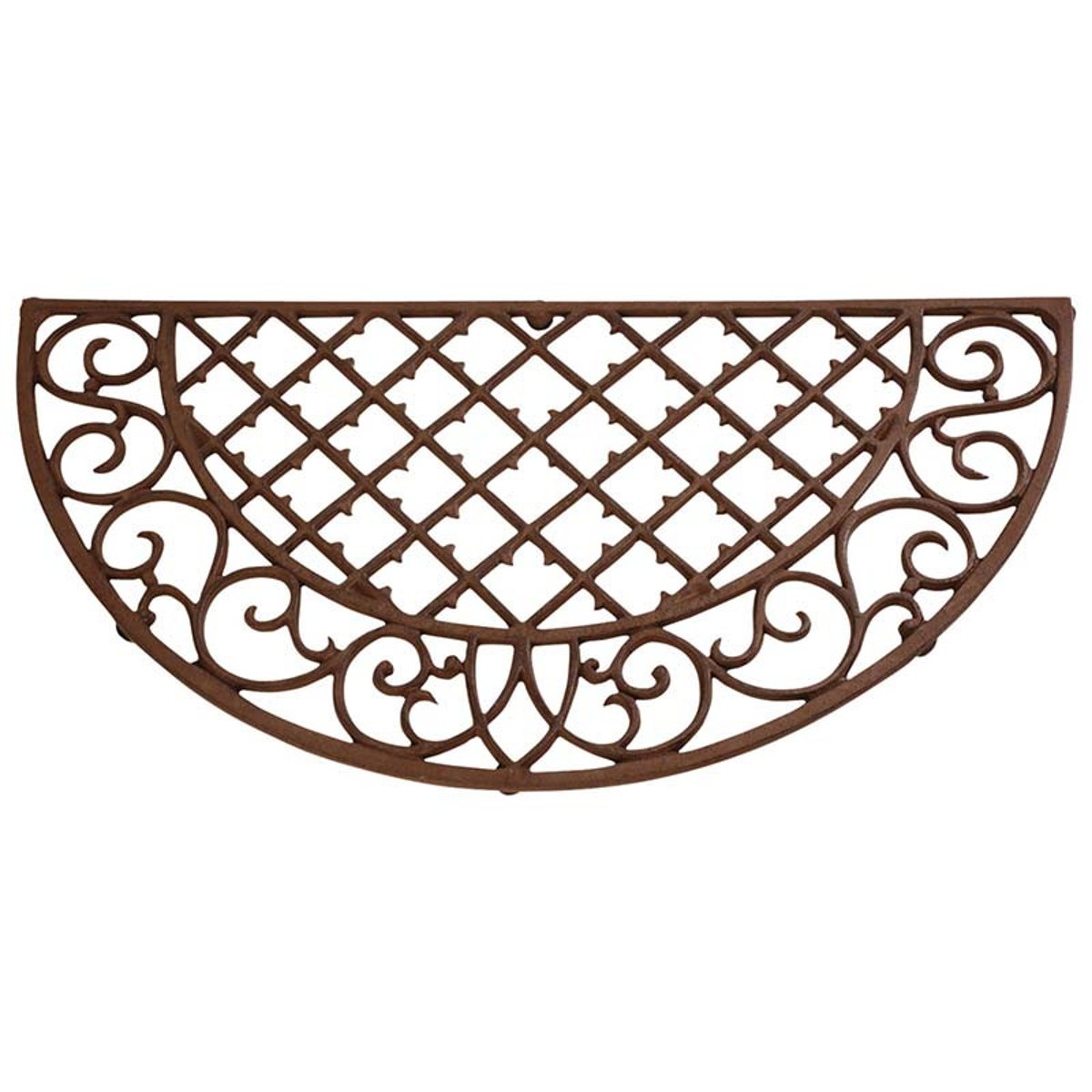 Paillasson demi-lune en fonte 68 cm couleur unique, ESSCHERT DESIGN