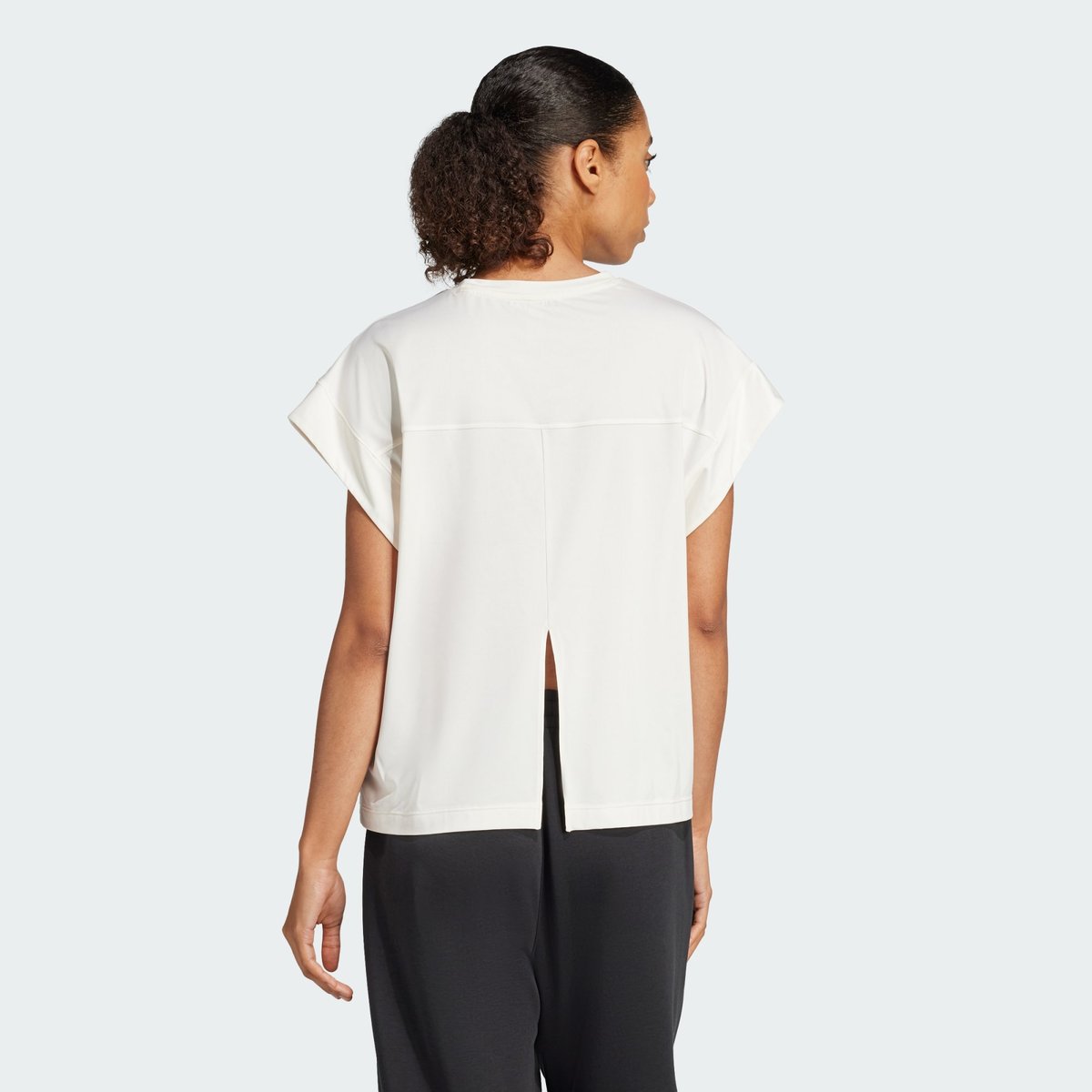 T-shirt de yoga chalk white, adidas Performance