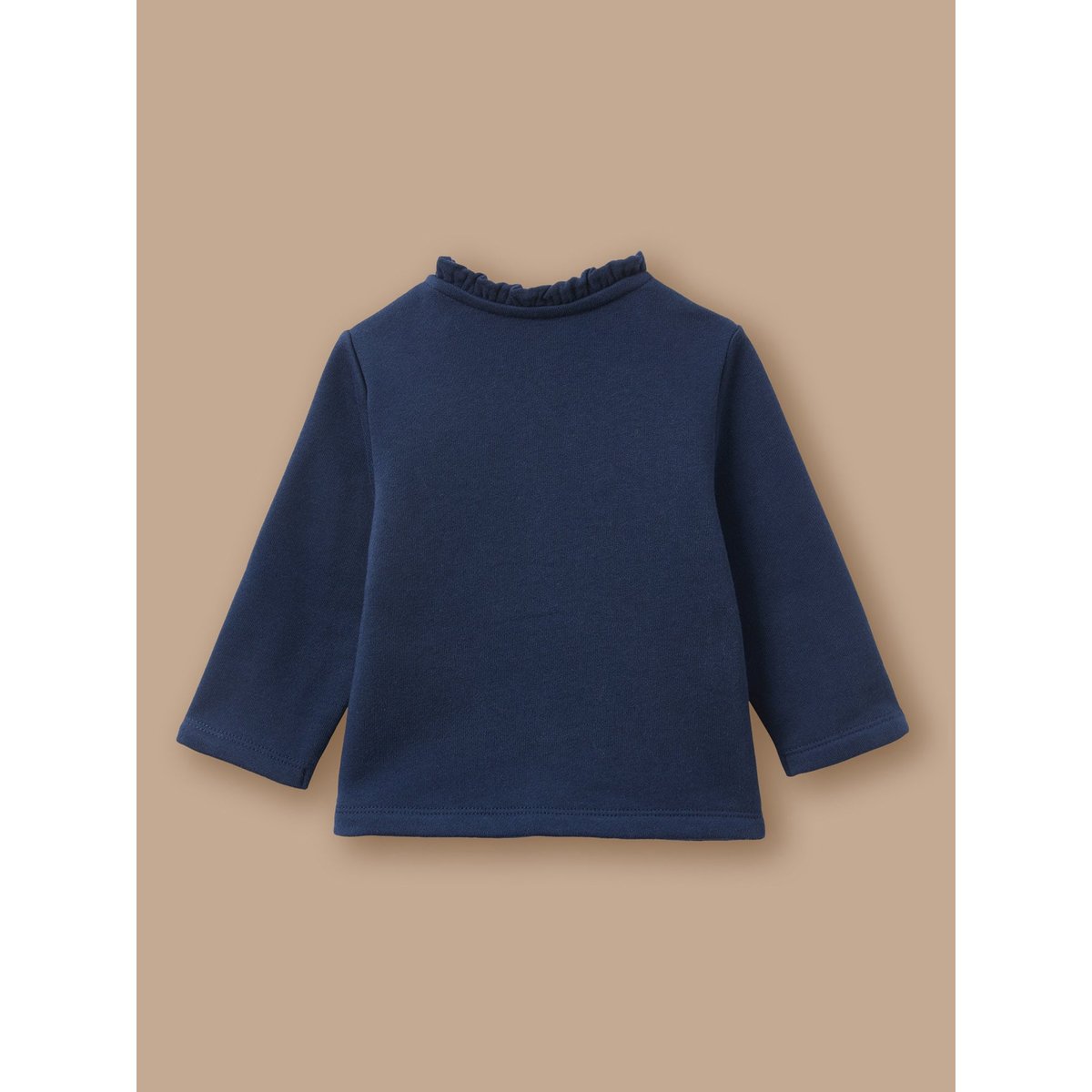 Cardigan en molleton marine, CYRILLUS