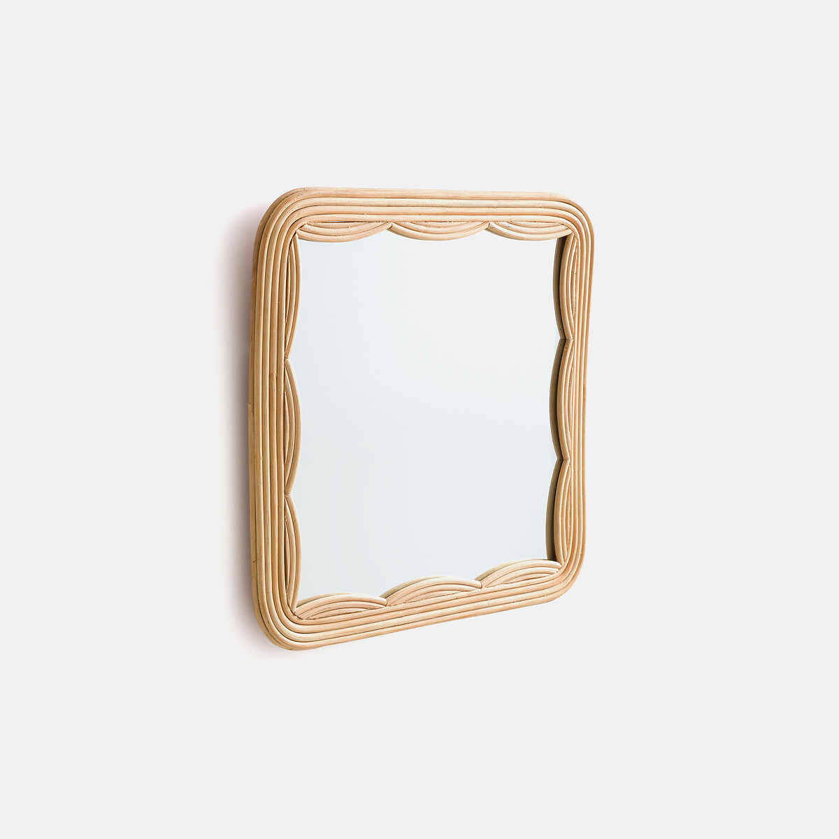 Miroir carré en rotin H52 cm, Vaguo naturel, LA REDOUTE INTERIEURS