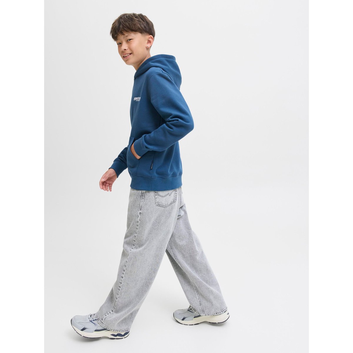 Jean Extra Baggy Fit grey denim, JACK & JONES JUNIOR