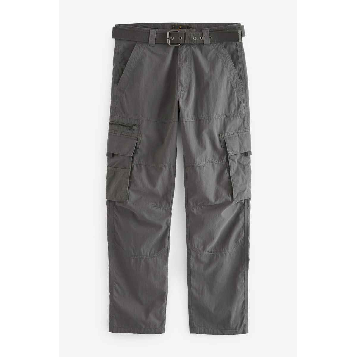 Pantalon cargo à ceinture coupe ample gris anthracite, NEXT