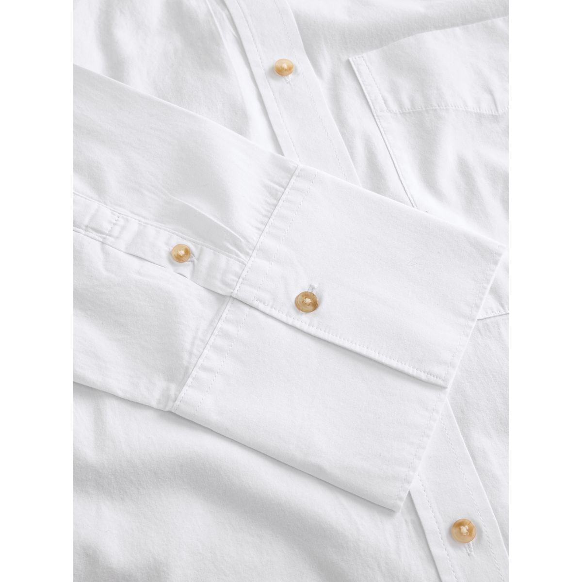 Chemise boyfriend en coton brossé blanc, NEXT