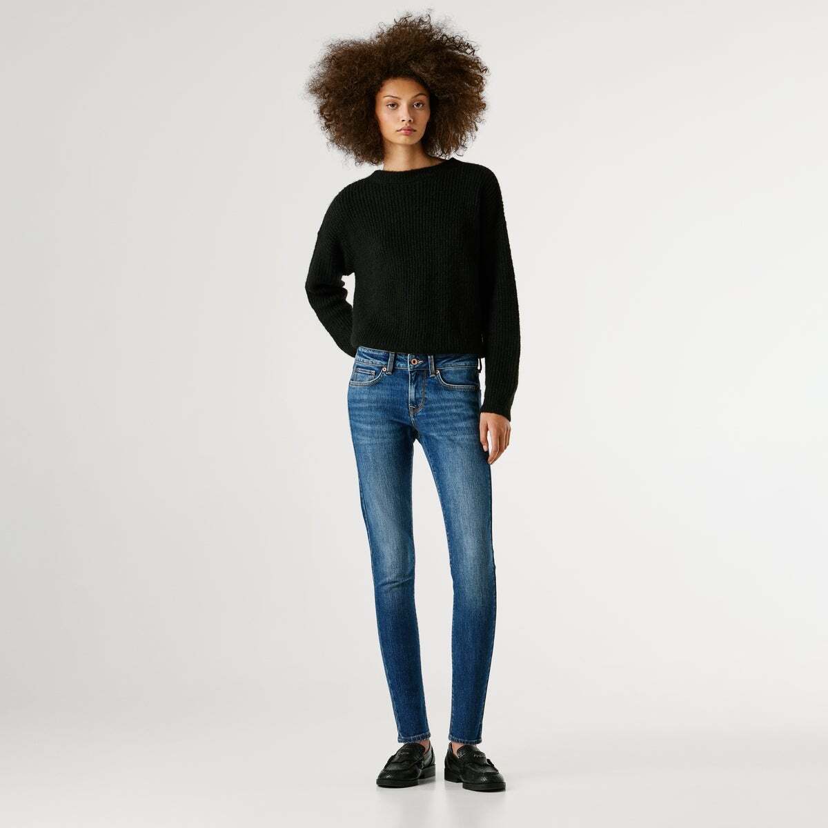 Jean Coupe Skinny, Taille Basse - Soho authentique bleu royal, PEPE JEANS