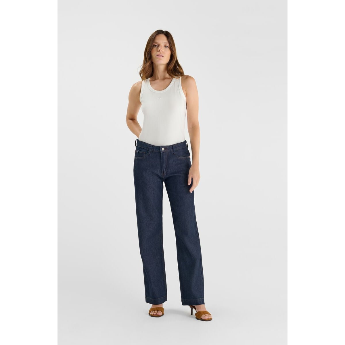 Jeans droite 300/23 regular, longueur 34 blue, LE TEMPS DES CERISES