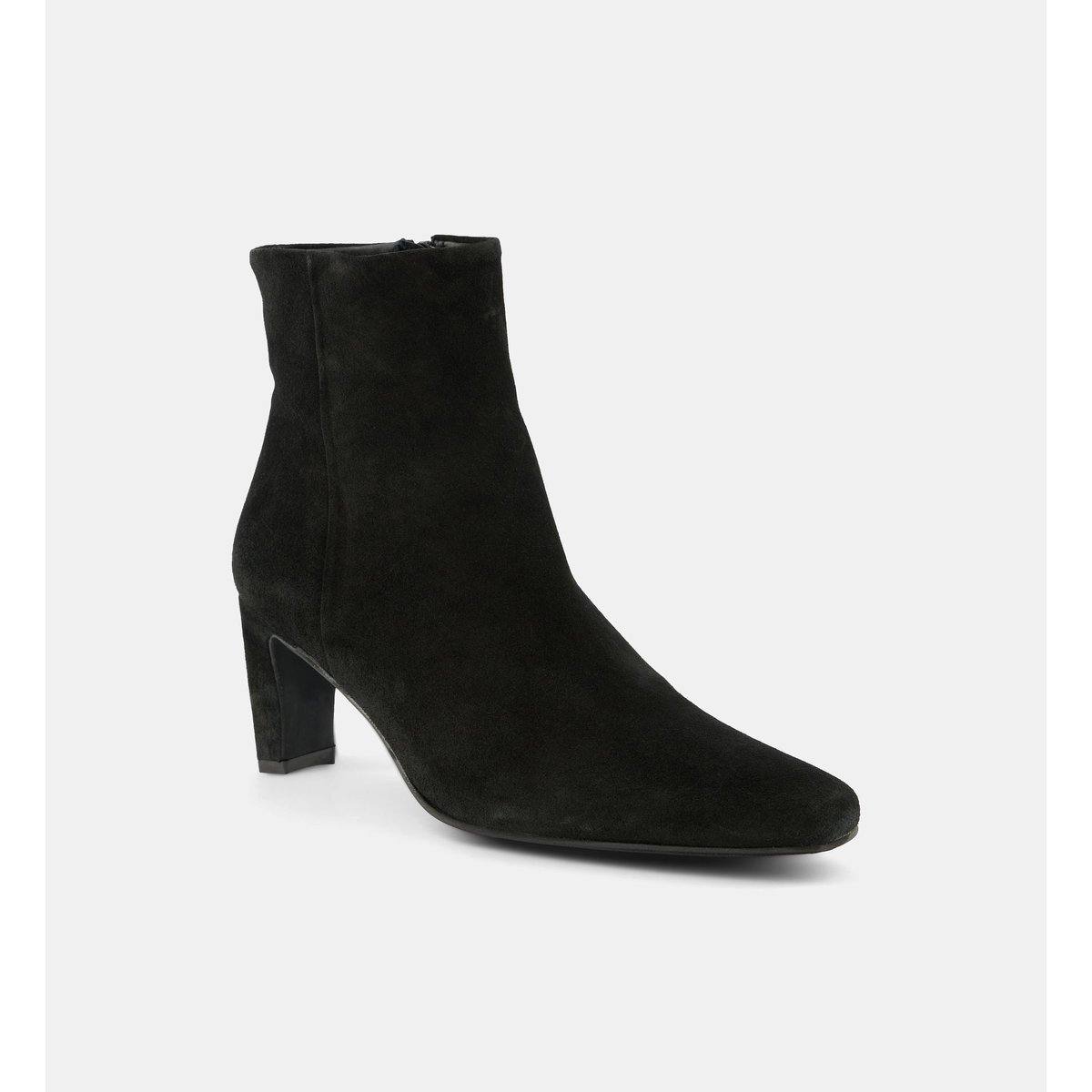 Bottines affinées cacilie cuir velours noir, GALERIES LAFAYETTE