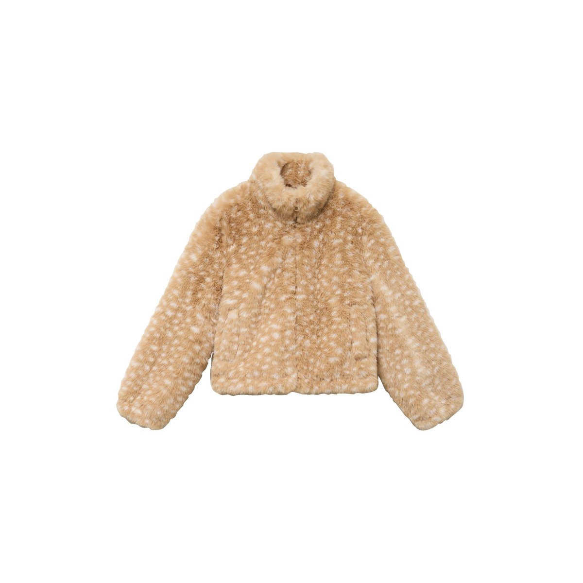 Veste cropped ajustable manches longues beige, CACHE CACHE