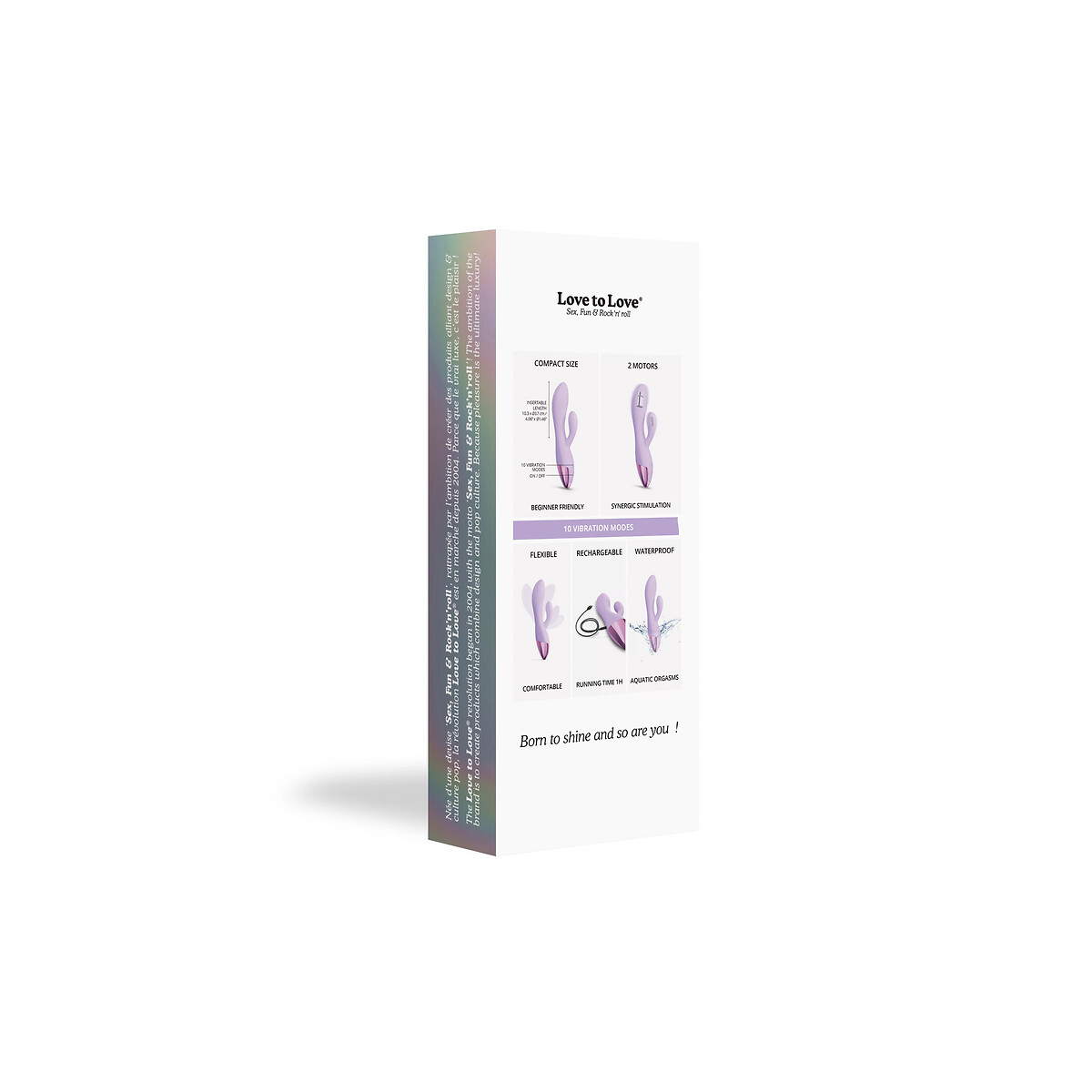 Vibromasseur Funky Bunny mauve, LOVE TO LOVE