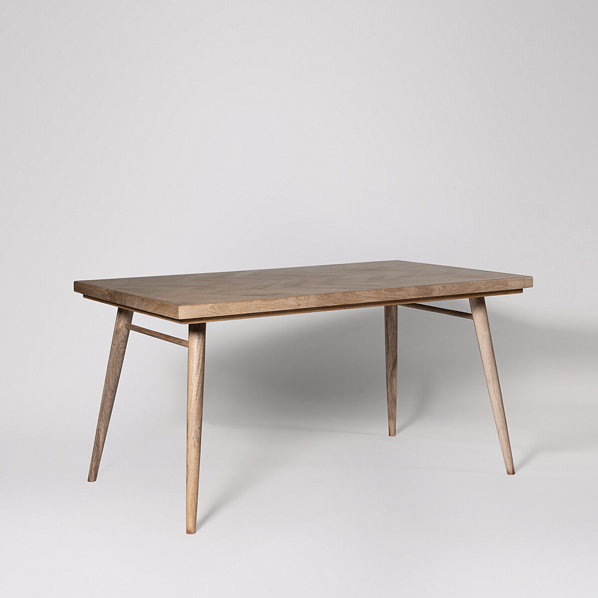 Metz Mango Wood 6 Seater Dining Table light wood, SWOON